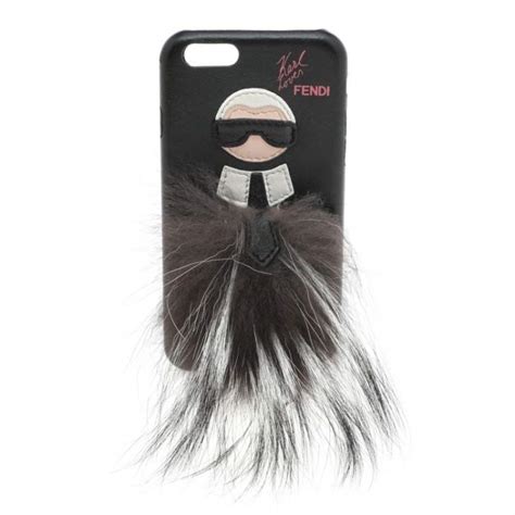 fendi karlito fur iphone 6 case|Fendi Black Leather and Fox Fur Karlito iPhone 6 Case .